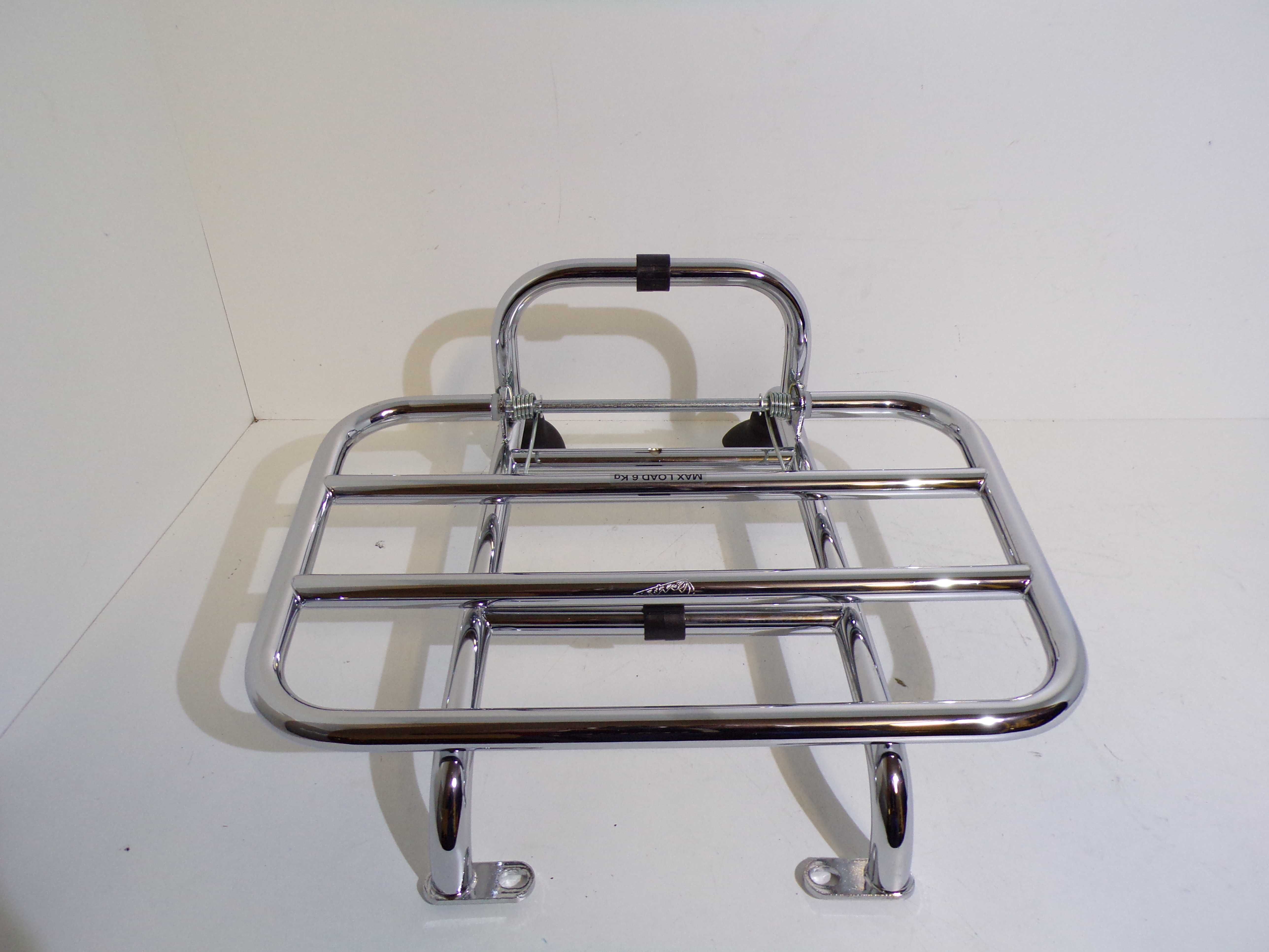Bagażnik Chrom przód Oryginał z Grawerem Vespa LX 50/125cc OEM.