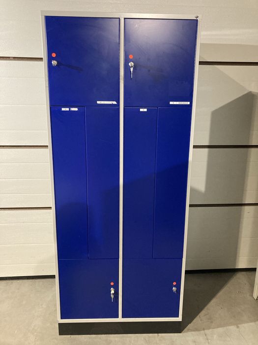 Szafka bhp l 4 drzwiowa zamki klucze czysta z de