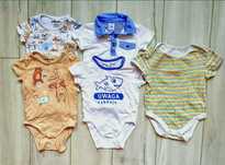 Zestaw body letnie niemowlęce 80