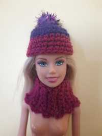 Ubranko dla Barbie czapka + komin