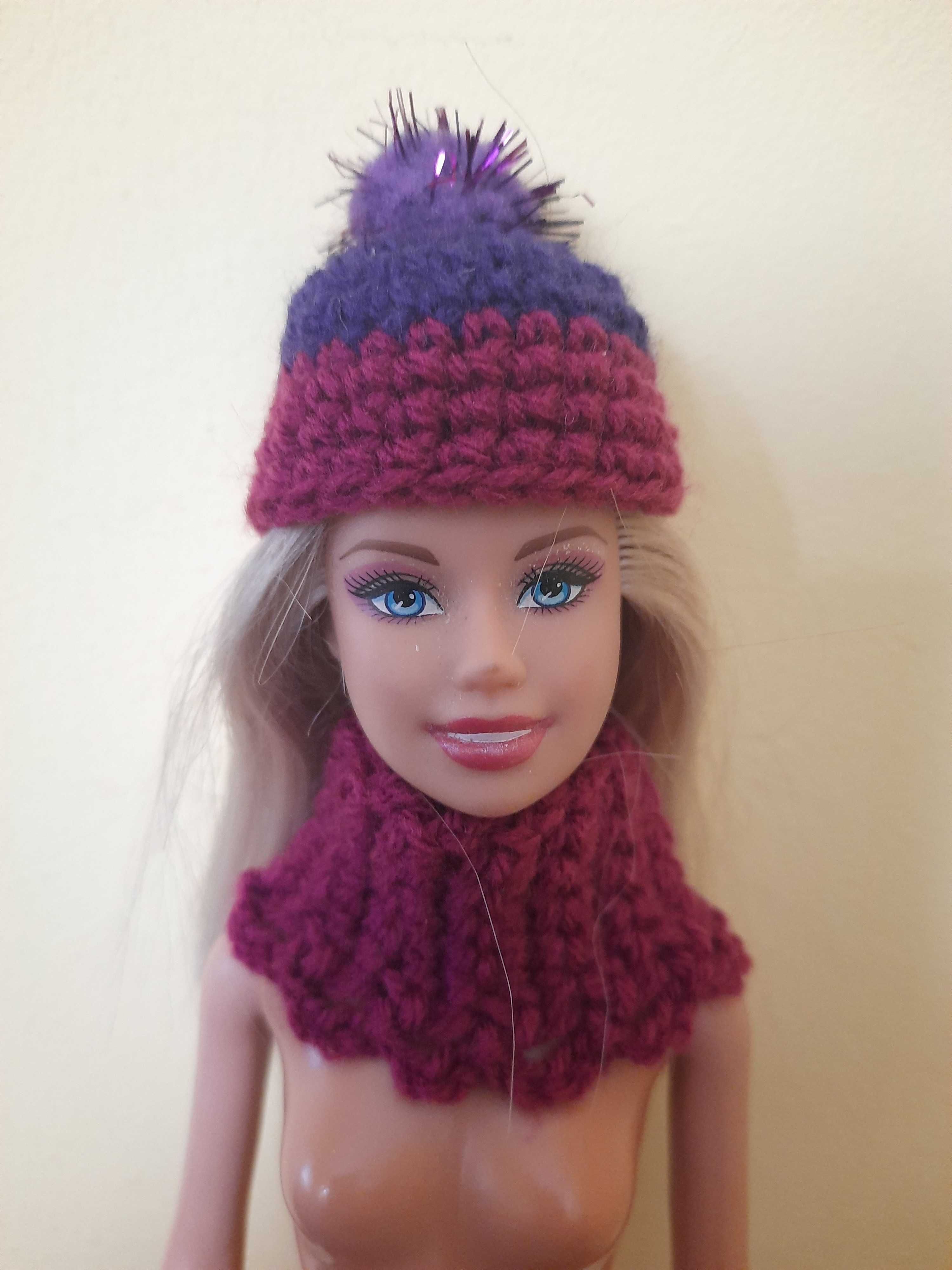 Ubranko dla Barbie czapka + komin