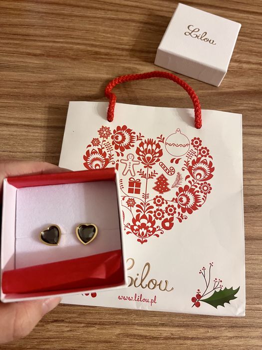 Kolczyki Lilou | serca | stal szlachetna | jak nowe