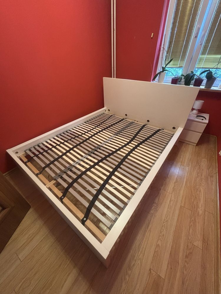 Rama łózka MALM ze stelażem IKEA 160x200