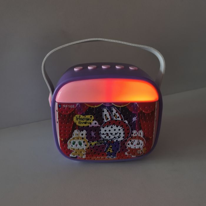 Караоке, міні колонка з двома мікрофонами Лабуба