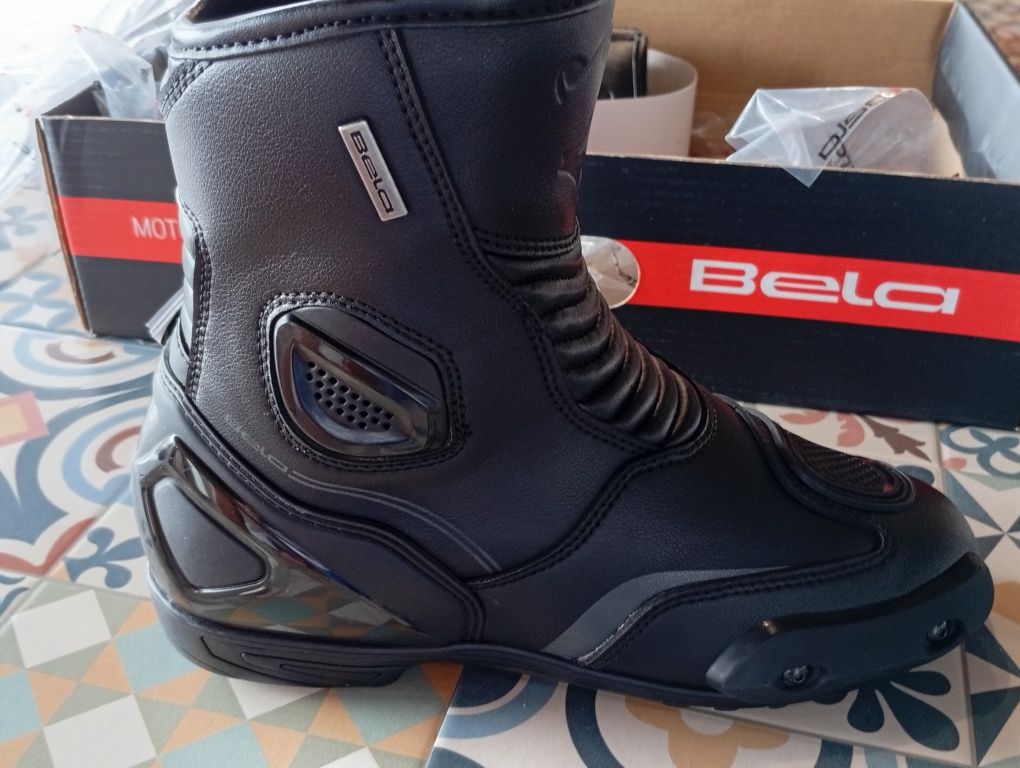 Botas motard pele