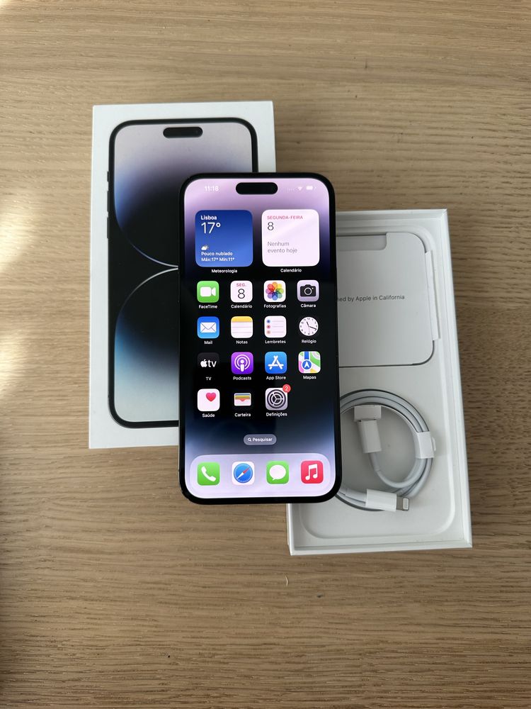 Iphone 14 pro max de 128gb com fatura e garantia ( como novo)