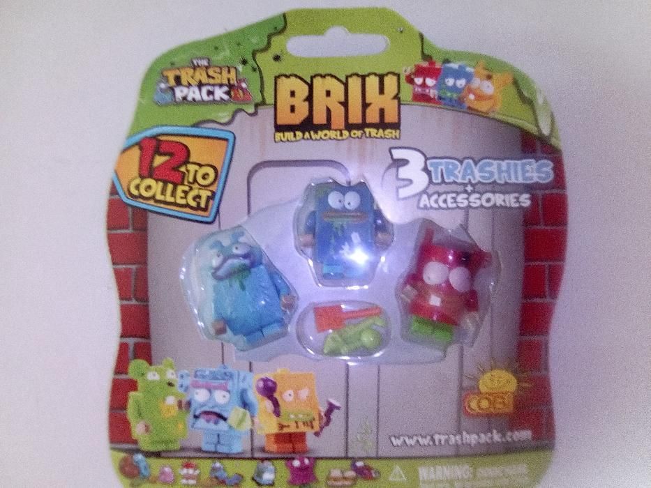 Trash pack 3 figurki Cobi