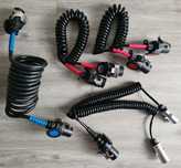 Przewody elektryczne, kabel spiralny ABS, ADR/GGVS, 24V, 15-żyłowy,TIR