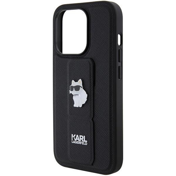 Etui Karl Lagerfeld Gripstand Saffiano Choupette Pins Na iPhone 14 Pro