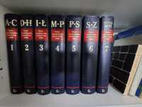 Encyklopedie 6 tomów + 7 suplement PWN jak nowe