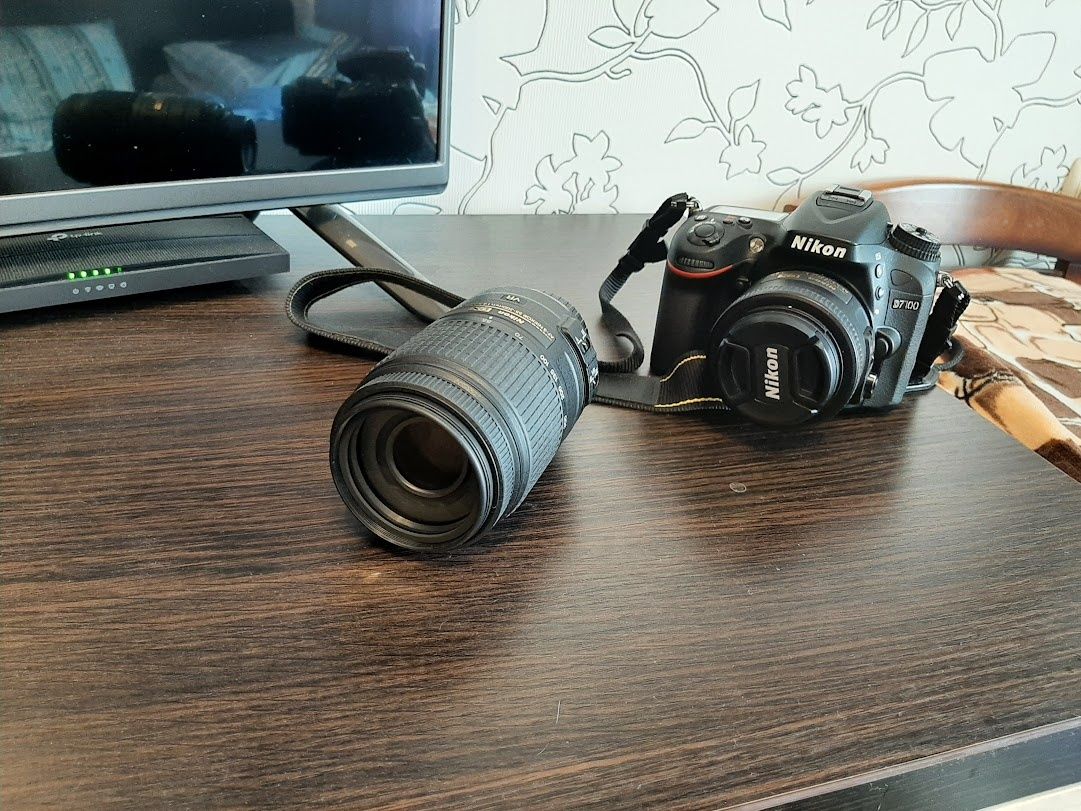 Nikon d7100+3 об'єктиви+сумка+штатив (майже новий, пробіг 2тис)