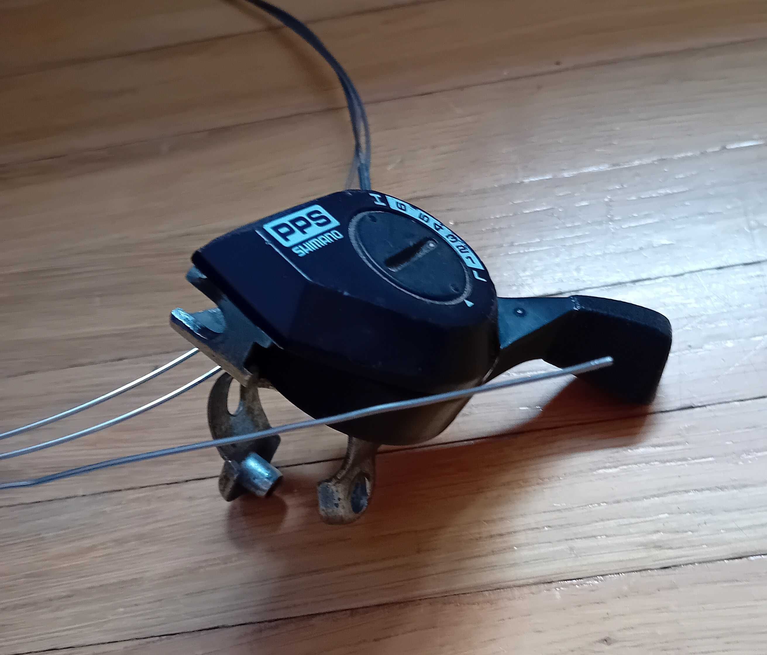 Manetka,dźwignia przerzutki Shimano PPS prawa, 6-biegowa /RETRO/.
