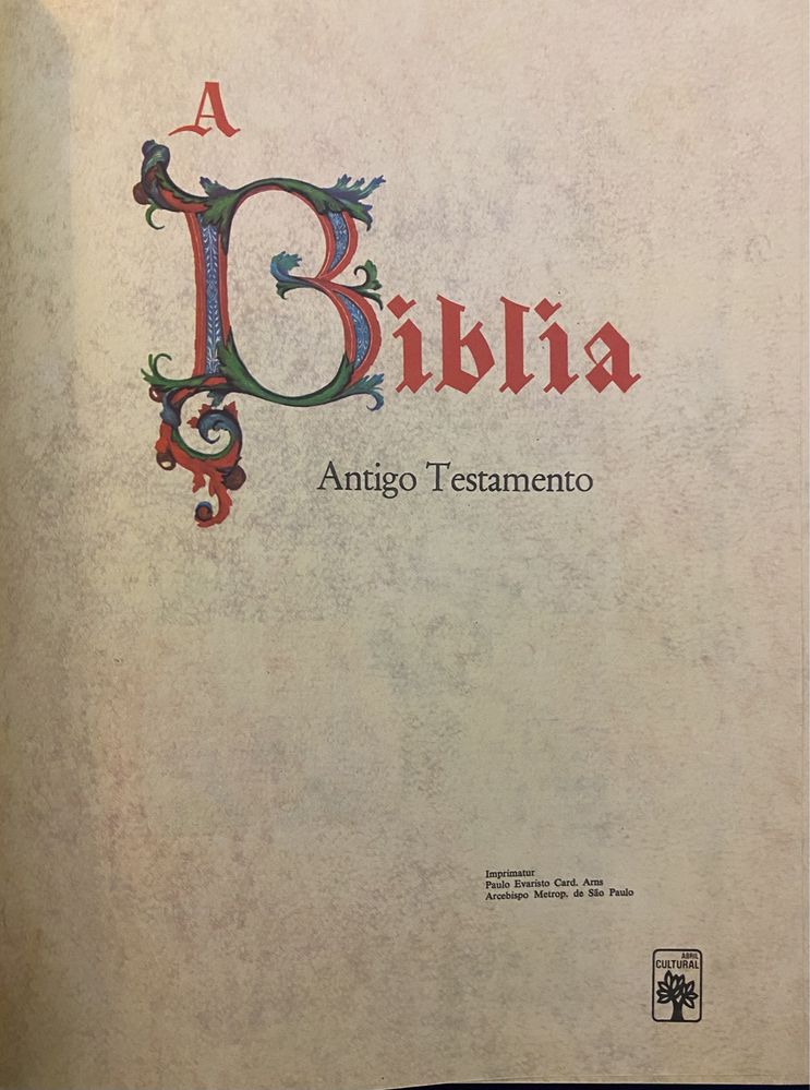 Biblia.Antigo e Novo Testamento.