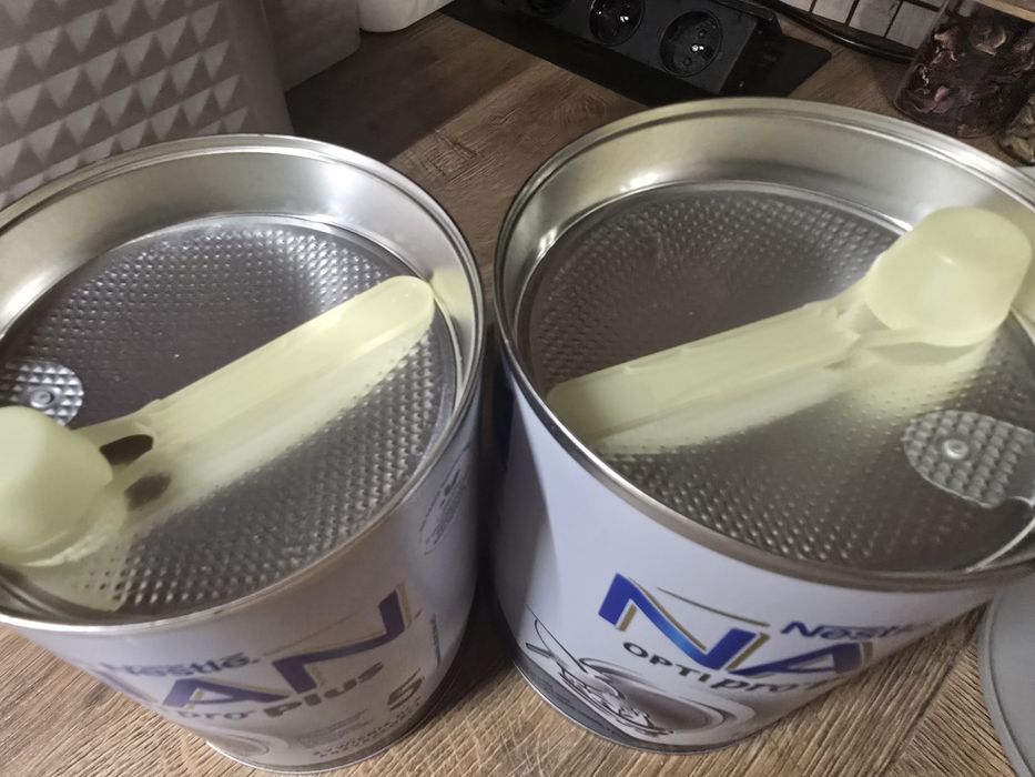 Mleko dla dziecka nan opti proszę plus 5 2 puszki