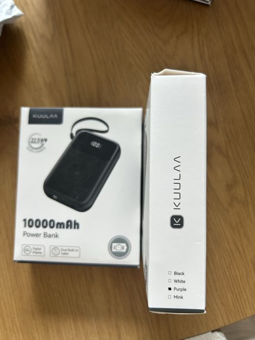 10000mnh Power Bank Kuulaa Lilás