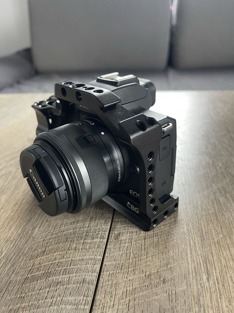 Canon m50 / 2 obiektywy / dodatki / duży zestaw
