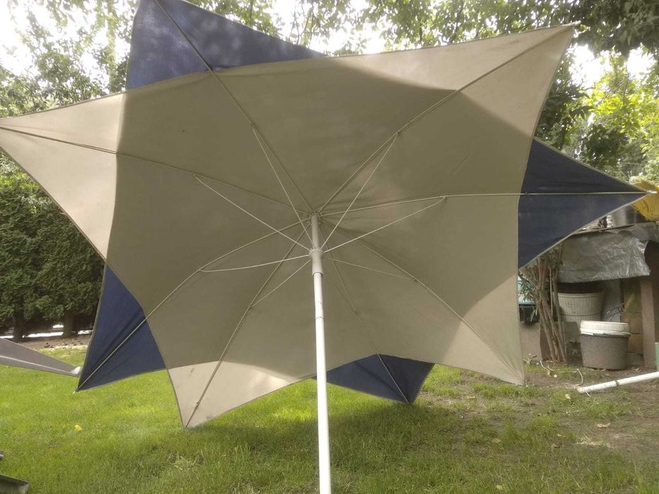 Parasol ogrodowy duży 240 cm dwukolorowy tanio!