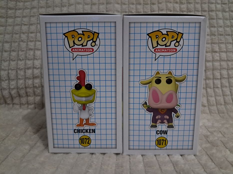 Funko pop Cow 1071 I Chicken 1072 Cartoon Network zestaw