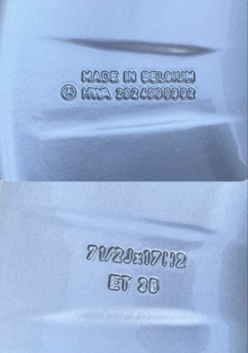 Oryginalne Felgi Mercedes Amg 17" 7.5J et35 monoblock W124 W190 W202