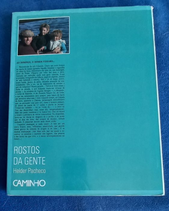 Livro Rostos da Gente, de Helder Pacheco, 1987. PORTES GRÁTIS.