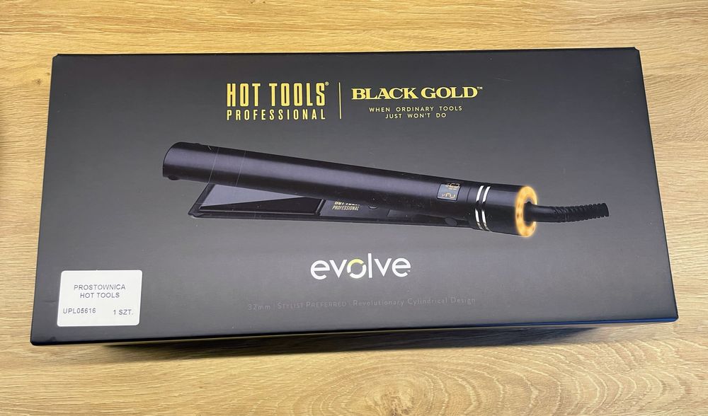 Hot Tools Evolve Gold Titanium prostownica do włosów, rozmiar 32mm