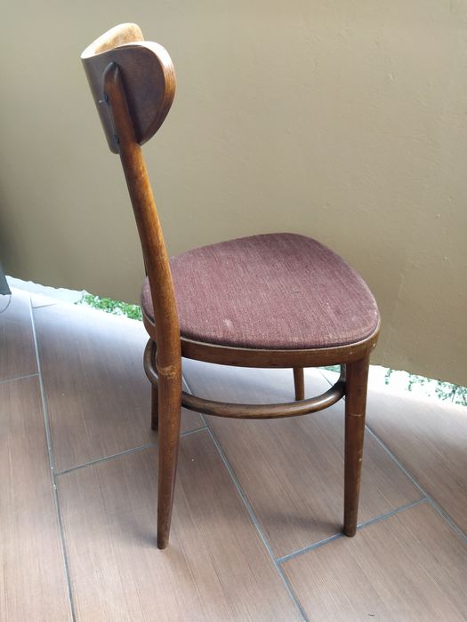 Krzesło drewniane PRL vintage