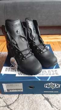 Nowe skórzane buty taktyczne, wojskowe Haix Commander Gtx, czarne