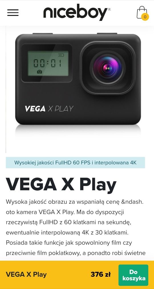 Niceboy Vega X Play 4K