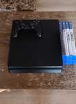 Ps4 com jogos 1 controle