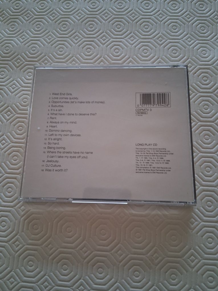 Cd mitica banda Pet shop boys