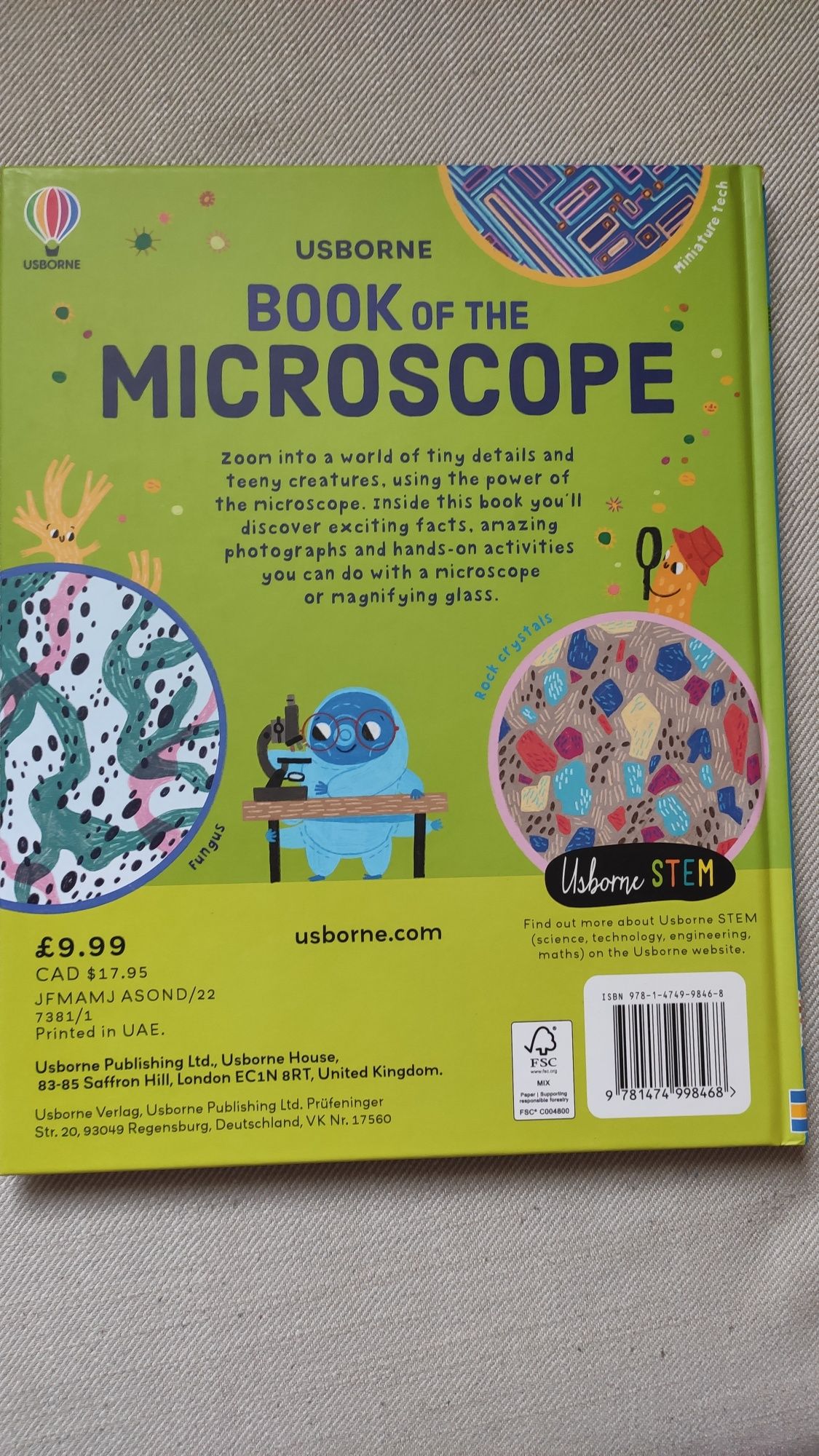 Book of the Microscope - Pod mikroskopem - książka w języku angielskim