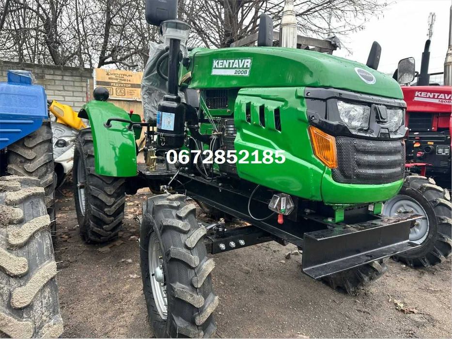 Міні-Трактор KENTAVR 200B з посиленою рамой+фреза+плуг ДОСТАВКА КРЕДИТ