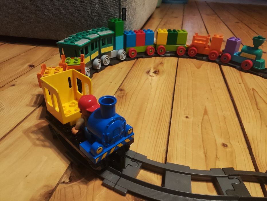 Mega duży zestaw LEGO Duplo tory samochody