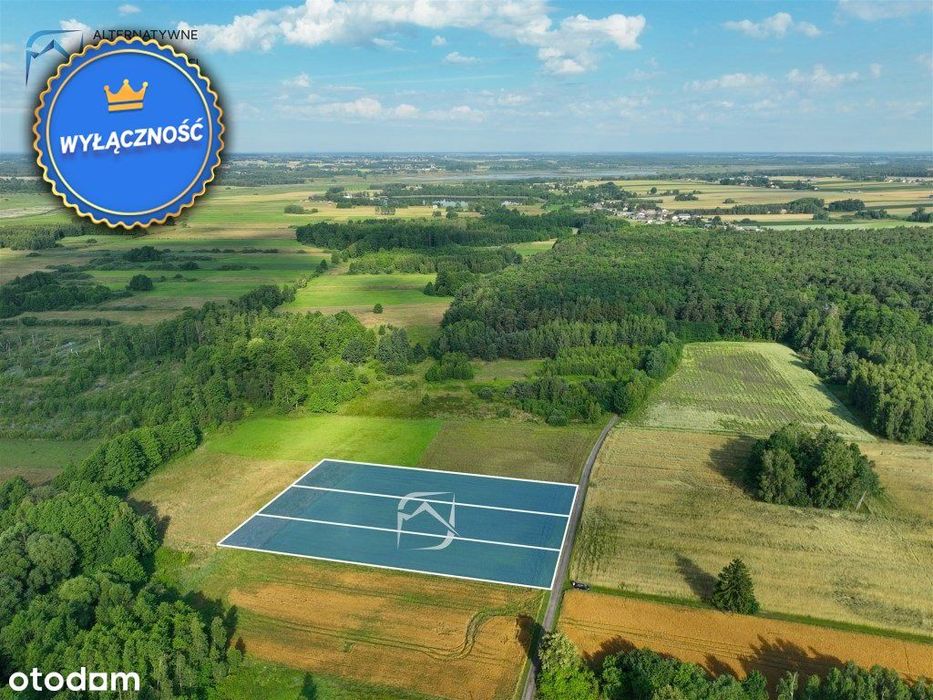 Atrakcyjne trzy działki budowlane Żminne