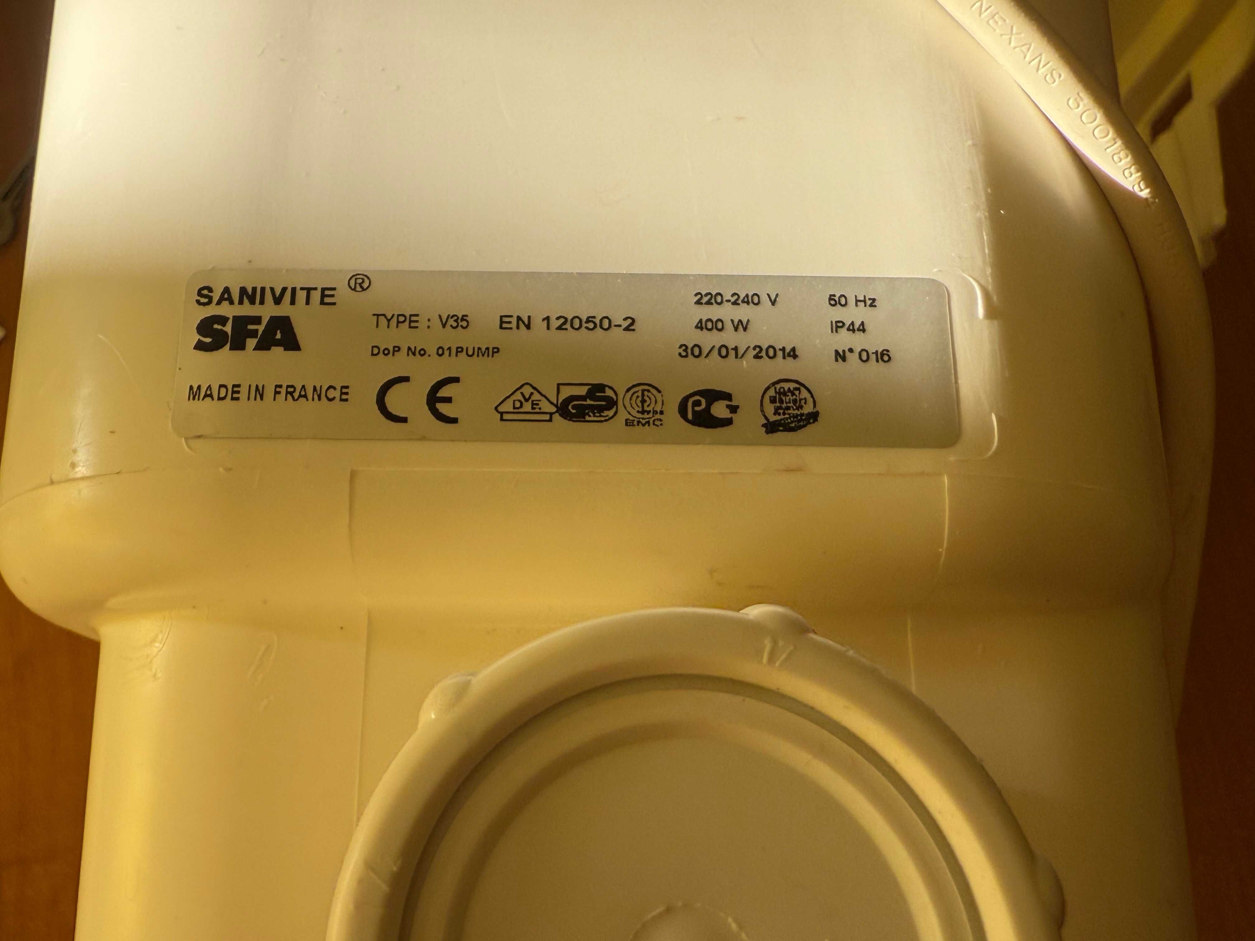 Pompa SFA Sanivite Silence 3 type V35 bardzo mało używana czysta