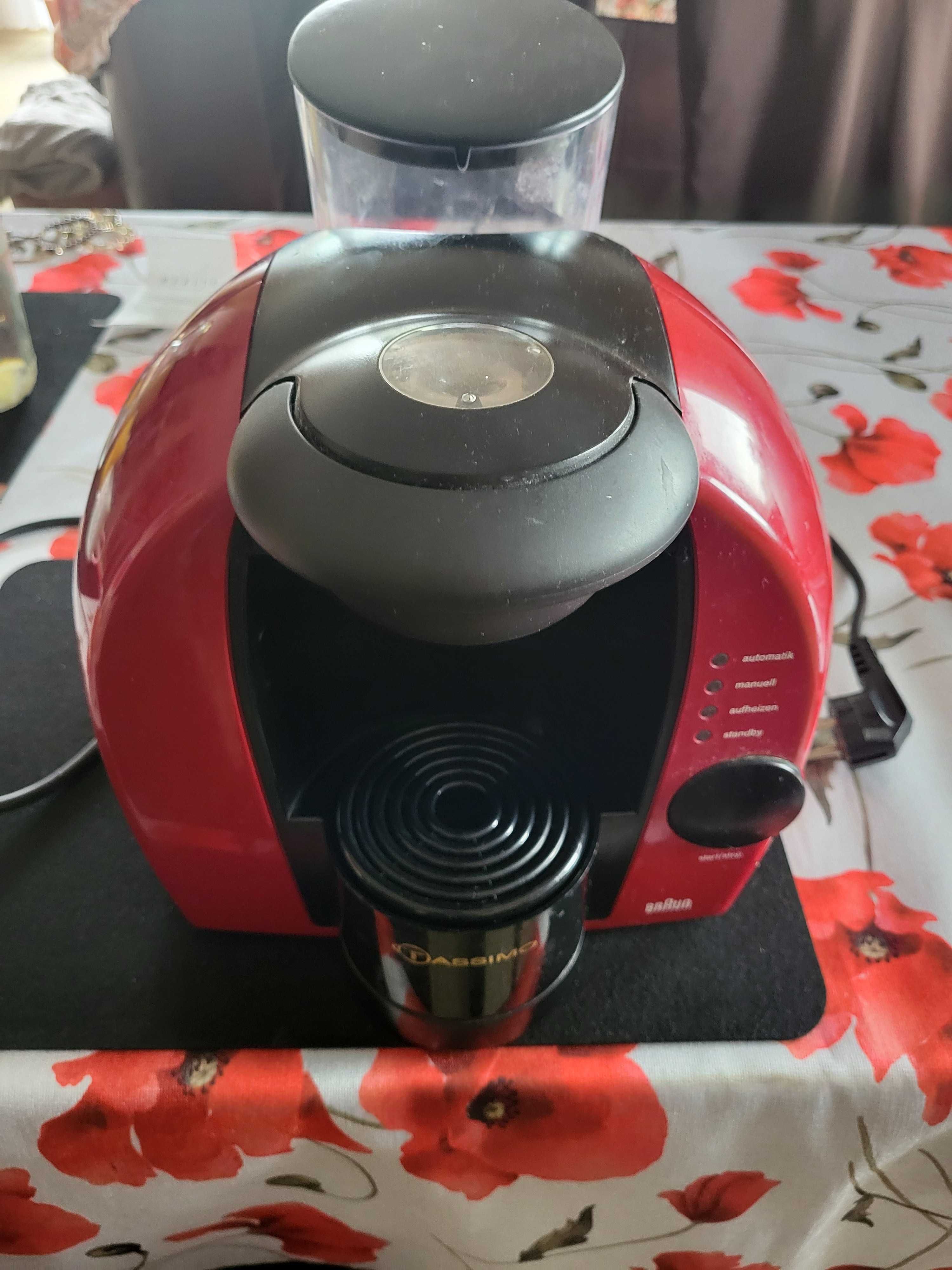 BRAUN TASSIMO EKSPRES DO KAWY + stojak na kapsułki + dawca części