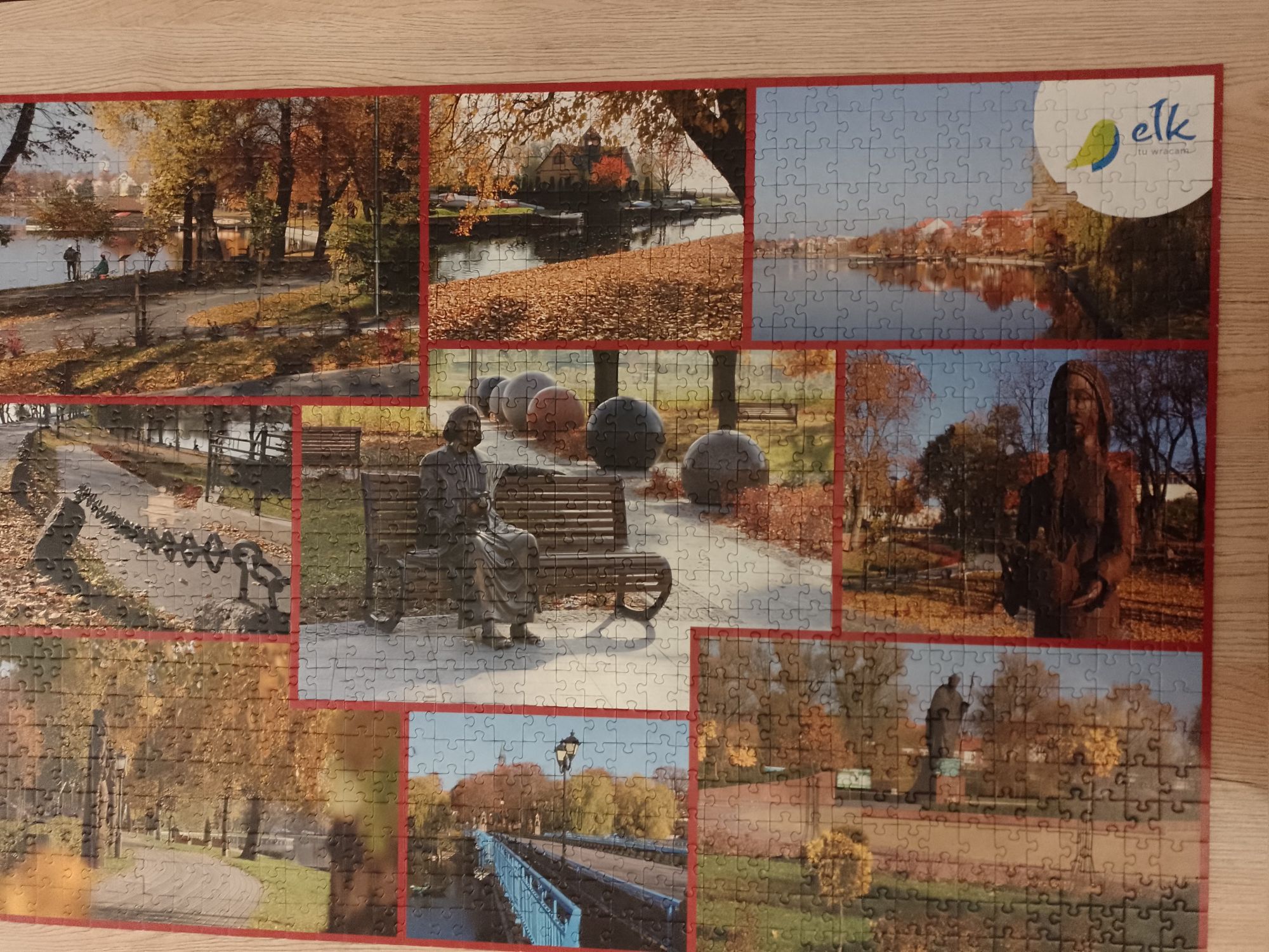 Puzzle 1000 szt Ełk jesienią