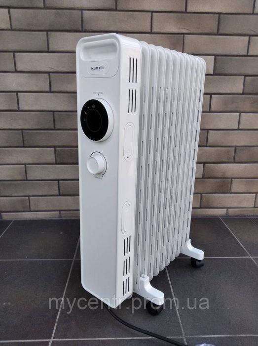 Електричний масляний обігрівач Kumtel KUM-1230S White