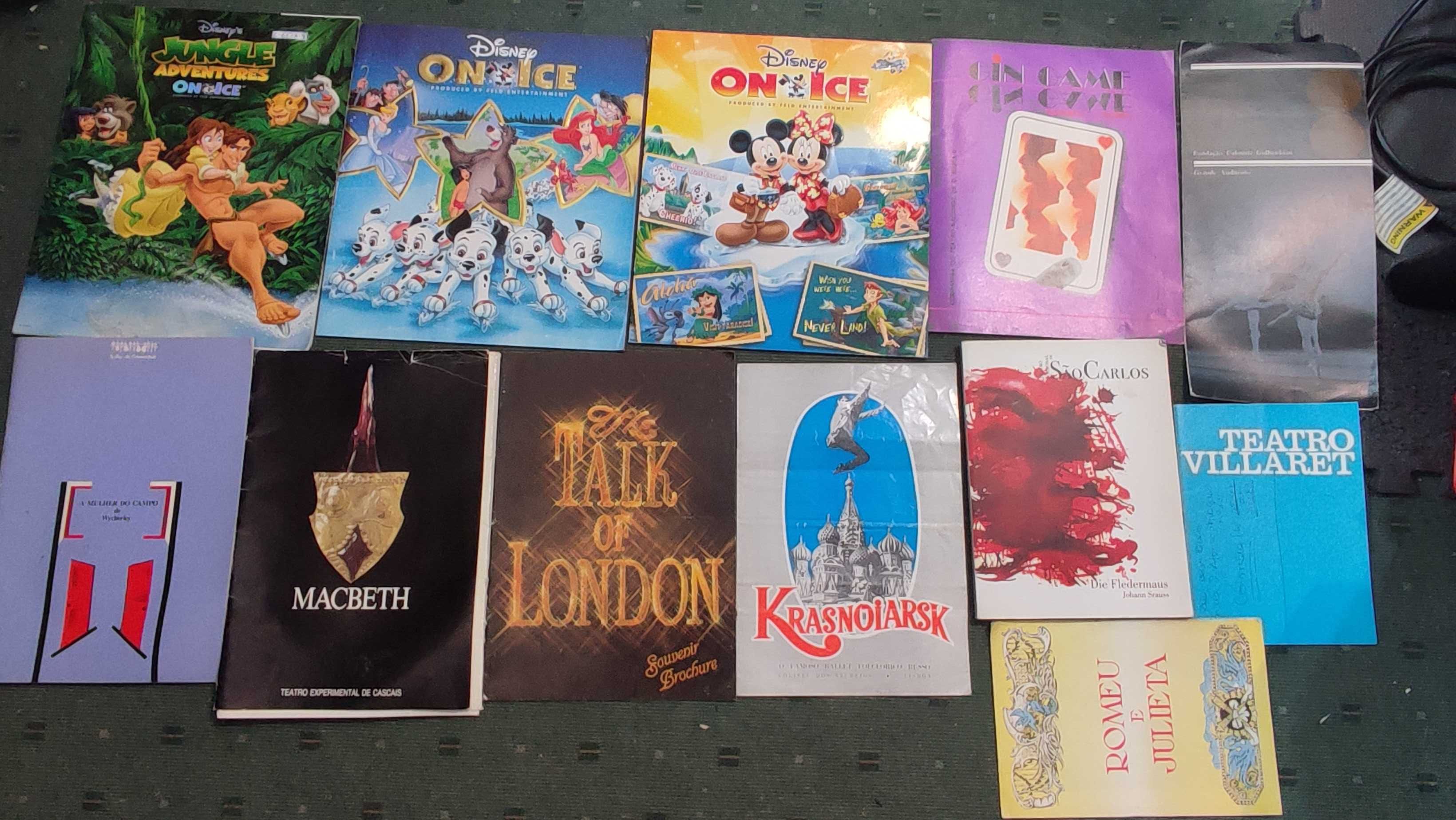 Lote 21 Programas de Espetáculos Teatro e Música