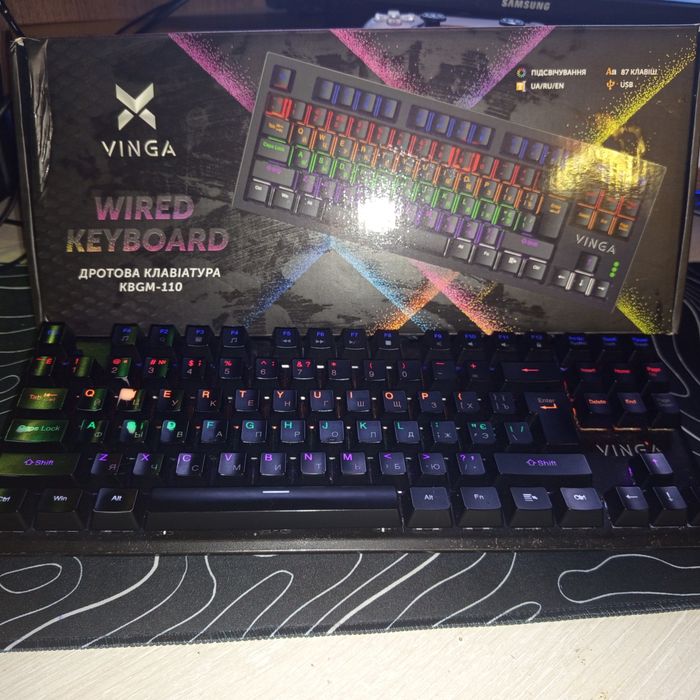 Срочно Продам Клавиатуру  VINGA KBGM-110