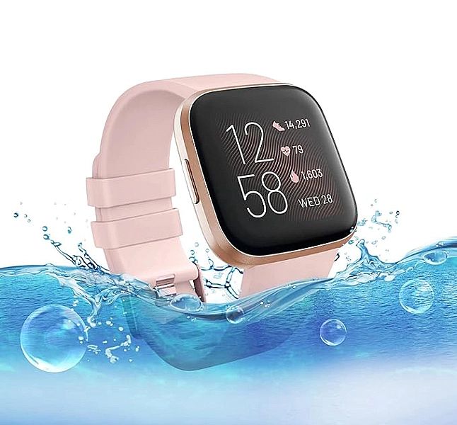 Opaska / Pasek Braders do Fitbit Versa / Versa 2 / Versa Lite pudrowy