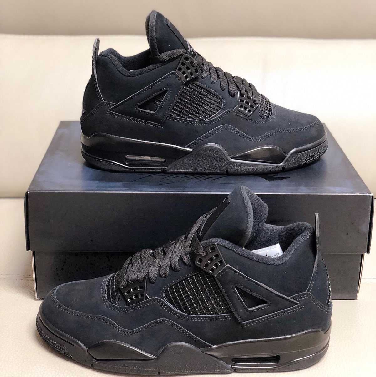 Jordan4Air4RetroBlack CatUnisexTrampki R.38