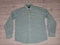 Tommy Hilfiger oryginalna koszula paski zielona XL