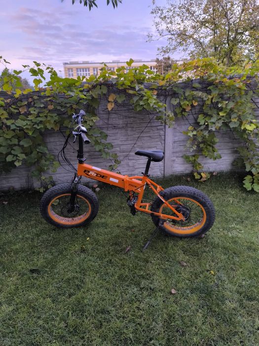 Rower fatbike elektryczny grube opony składak