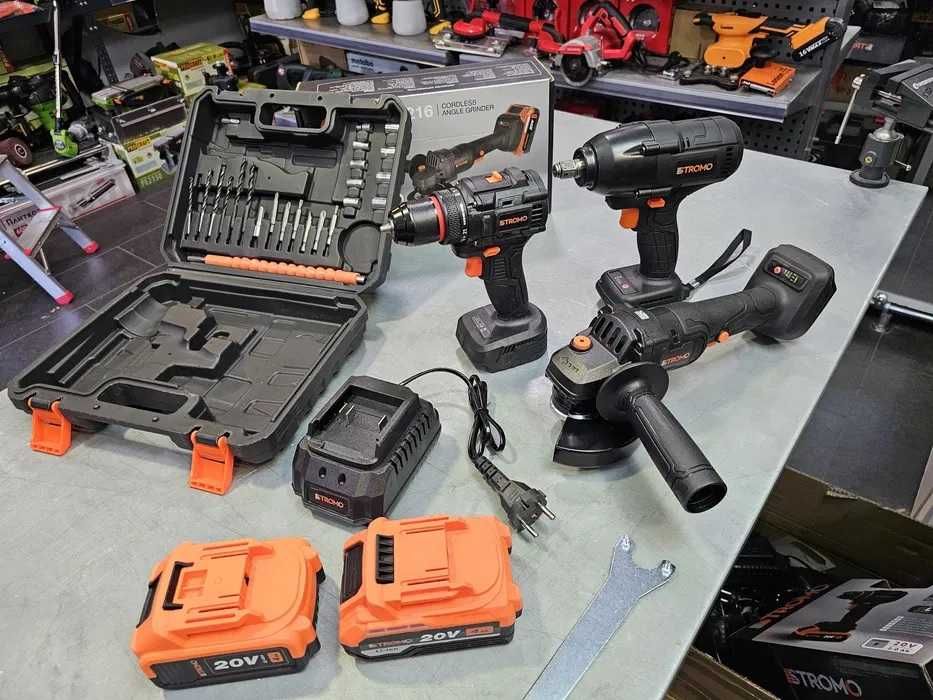 Комплект 3в1 Stromo,СтромоБолгарка,Шуруповерт,Гайковерт або Перфоратор