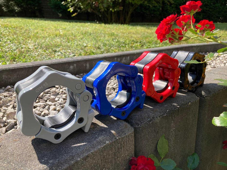 ZACISKI GYM'93 KOLORY Sztanga Olimpijska 51 mm PCV Nowe Gryf