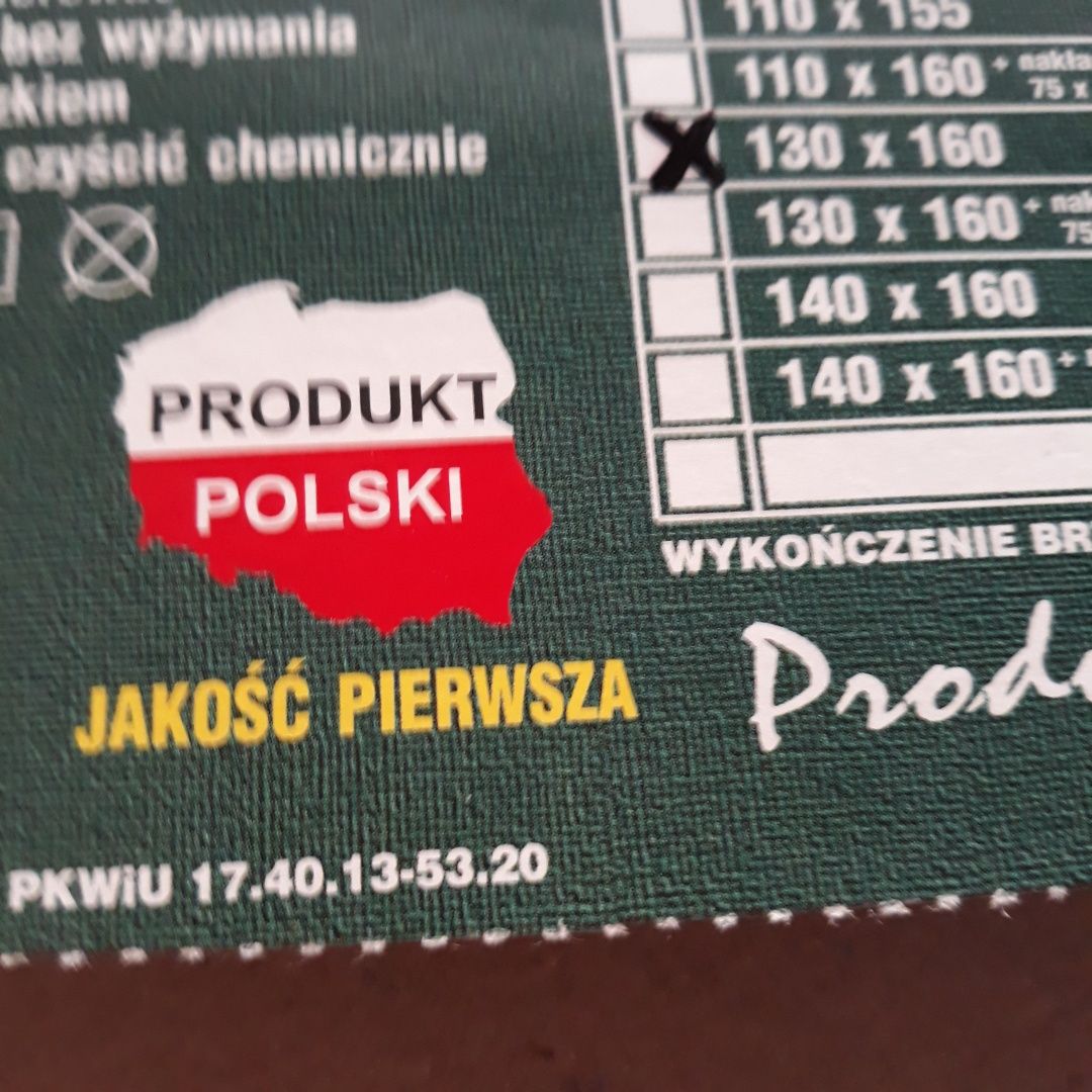 Nowy obrus świąteczny