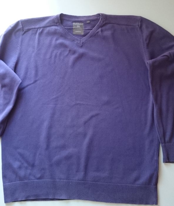 Męski pulower XL 100% bawełny, fiolet