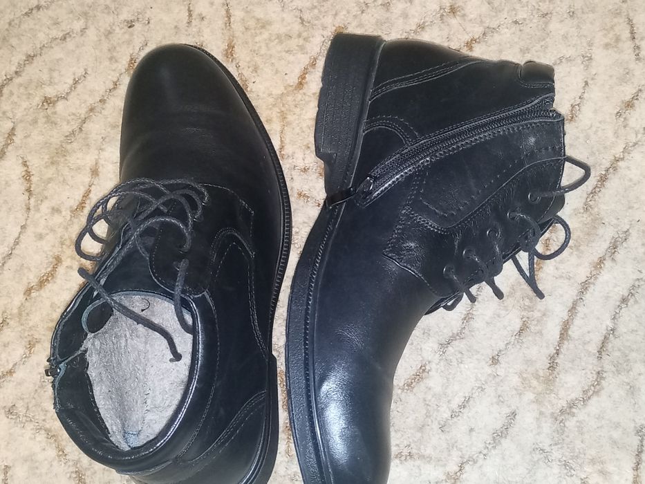 Ботинки мужские кожаные
