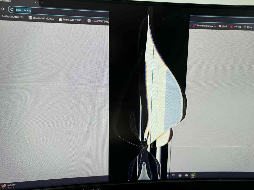 Uszkodzony monitor
